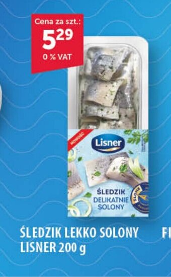 Eurocash ŚLEDZIK LEKKO SOLONY LISNER 200 g oferta