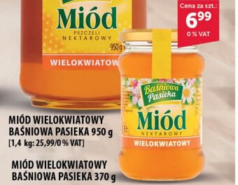 Eurocash MIÓD WIELOKWIATOWY BAŚNIOWA PASIEKA 370 g oferta