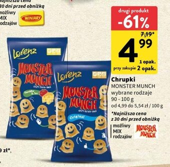 Intermarche Chrupki MONSTER MUNCH 90 - 100 g oferta