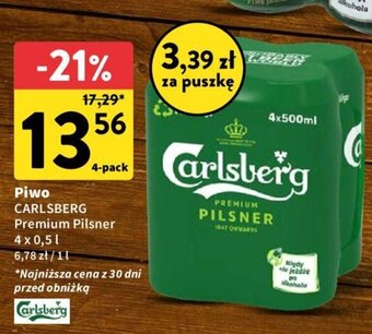 Intermarche Piwo CARLSBERG 4x0,5l oferta