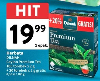 Intermarche Herbata DILMAH Ceylon Premium Tea 100 torebek x 2g oferta