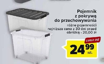 Carrefour Pojemnik do przechowywania z pokrywą oferta