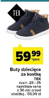 Carrefour Buty dziecięce 28-35 oferta