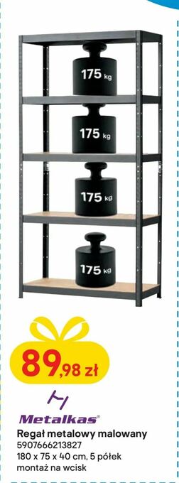 Castorama Regał metalowy malowany oferta