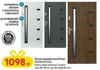 Castorama Drzwi zewnętrzne Zitron oferta