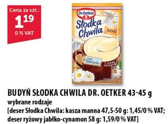 Eurocash BUDYŃ SŁODKA CHWILA DR. OETKER 43-45 g oferta