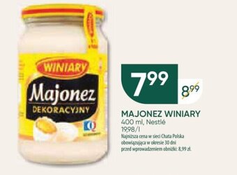 Chata Polska Nestlé MAJONEZ WINIARY 400 ml oferta
