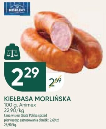 Chata Polska Animex KIEŁBASA MORLIŃSKA 100 g oferta