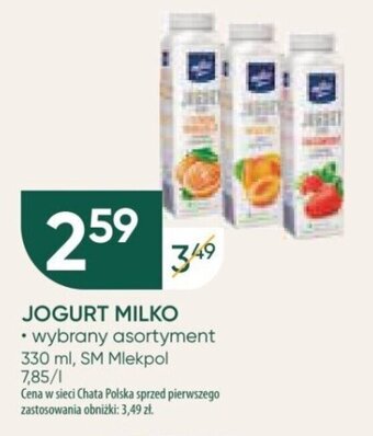 Chata Polska JOGURT MILKO SM Mlekpol, 330 ml oferta