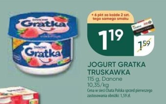 Chata Polska JOGURT GRATKA TRUSKAWKA Danone, 115 g oferta