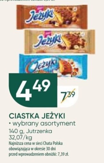 Chata Polska CIASTKA JEŻYKI, 140 g oferta
