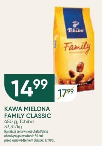 Chata Polska KAWA MIELONA FAMILY CLASSIC Tchibo 450 g oferta