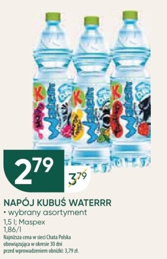 Chata Polska NAPÓJ KUBUŚ WATERRR, 1.5 l oferta