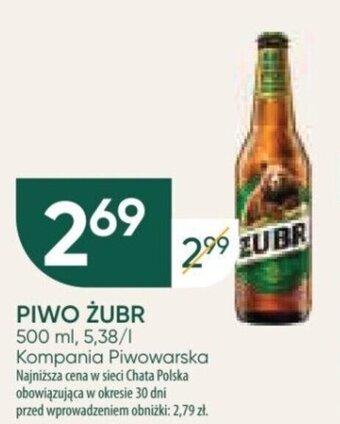 Chata Polska PIWO ŻUBR 500 ml oferta