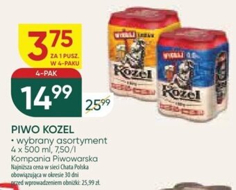 Chata Polska PIWO KOZEL, 4 x 500 ml oferta