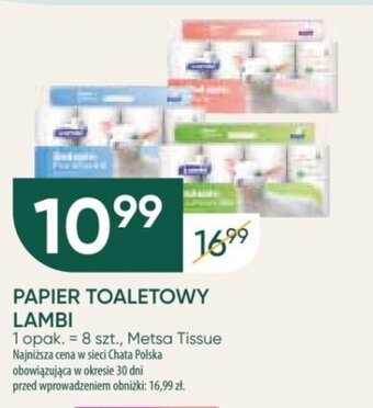 Chata Polska PAPIER TOALETOWY LAMBI, 8 szt. oferta