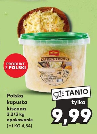 Kaufland Polska kapusta kiszona 2,2/3 kg oferta