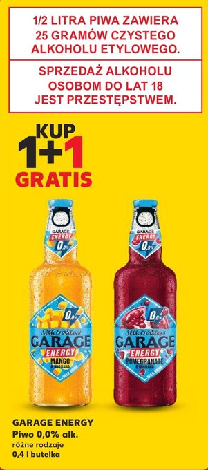 Kaufland GARAGE ENERGY Piwo 0,4 l oferta