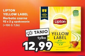 Kaufland LIPTON YELLOW LABEL 92 x 2 g oferta