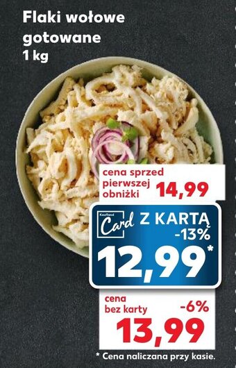 Kaufland Flaki wołowe gotowane 1 kg oferta