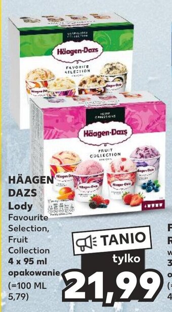 Kaufland HÄAGEN DAZS Lody 4 x 95 ml oferta