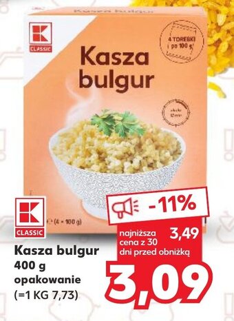 Kaufland CLASSIC Kasza bulgur 400 g oferta