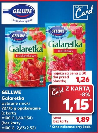 Kaufland GELLWE Galaretka 72/75 g oferta