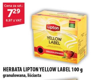 Eurocash HERBATA LIPTON YELLOW LABEL 100 g oferta