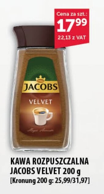 Eurocash KAWA ROZPUSZCZALNA JACOBS VELVET 200 g oferta