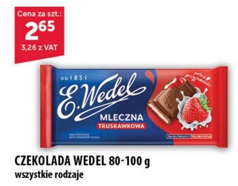 Eurocash CZEKOLADA WEDEL 80-100 g oferta