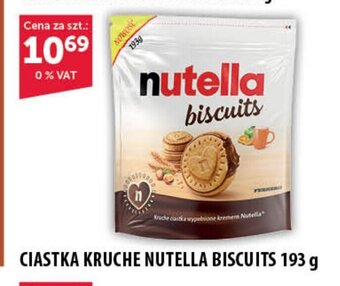 Eurocash CIASTKA KRUCHE NUTELLA BISCUITS 193 g oferta
