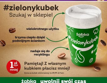 Żabka Zielony kubek oferta