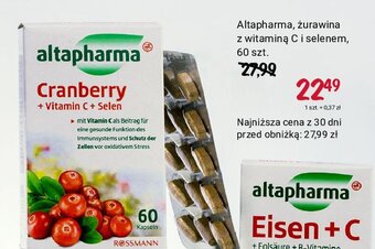 Rossmann Suplement diety z ekstraktem z żurawiny oferta
