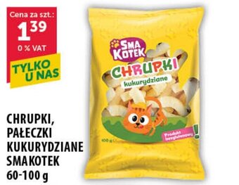 Eurocash CHRUPKI, PAŁECZKI KUKURYDZIANE SMAKOTEK 60-100 g oferta