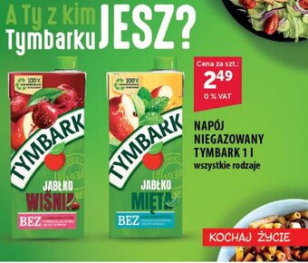 Eurocash NAPÓJ NIEGAZOWANY TYMBARK 1 l oferta