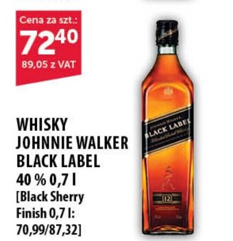 Eurocash WHISKY JOHNNIE WALKER BLACK LABEL 40 % 0,7 l oferta