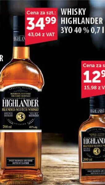 Eurocash WHISKY HIGHLANDER 3Y0 40% 0,7 l oferta