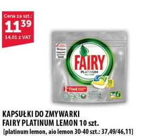 Eurocash KAPSUŁKI DO ZMYWARKI FAIRY PLATINUM LEMON 10 szt. oferta