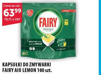 Eurocash KAPSUŁKI DO ZMYWARKI FAIRY AIO LEMON 100 szt. oferta