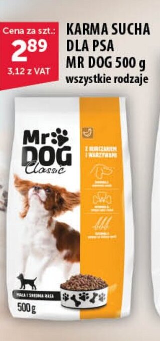 Eurocash KARMA SUCHA DLA PSA MR DOG 500 g oferta