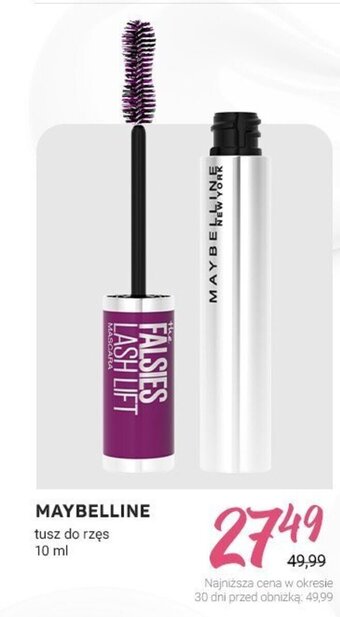 Rossmann MAYBELLINE tusz do rzęs 10 ml oferta