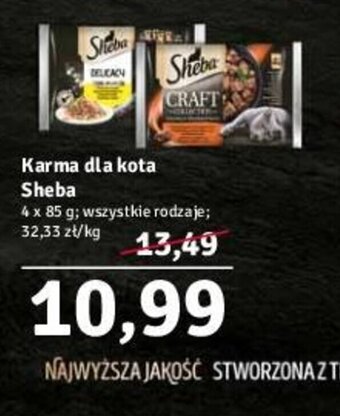Stokrotka Karma dla kota Sheba 4 x 85 g oferta