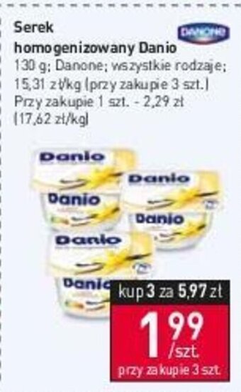 Stokrotka Serek homogenizowany Danio 130 g oferta