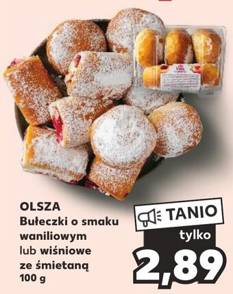 Kaufland OLSZA Bułeczki o smaku waniliowym / wiśniowe ze śmietaną 100 g oferta