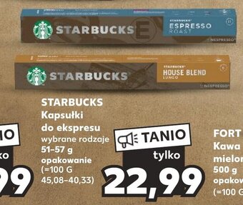 Kaufland STARBUCKS Kapsułki do ekspresu 51-57 g oferta