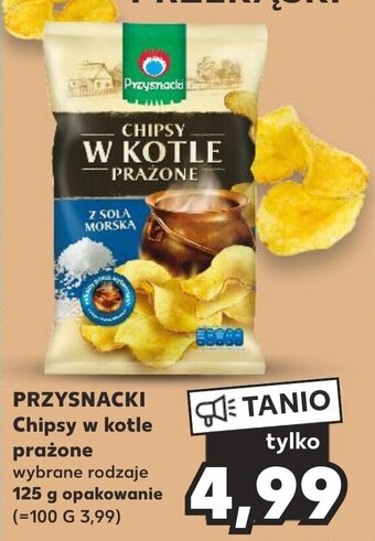 Kaufland PRZYSNACKI Chipsy w kotle prażone 125 g oferta