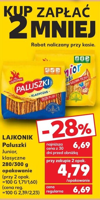Kaufland LAJKONIK Paluszki 280/300 g oferta