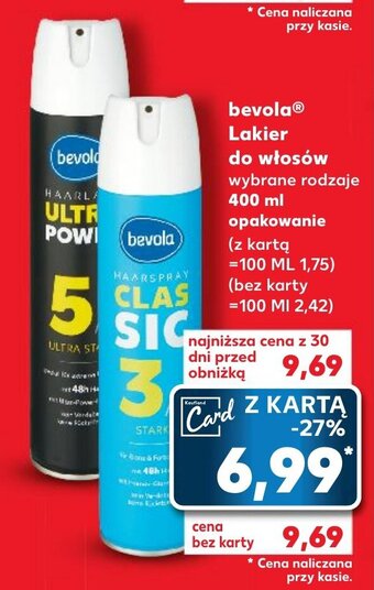 Kaufland bevola Lakier do włosów 400 ml oferta