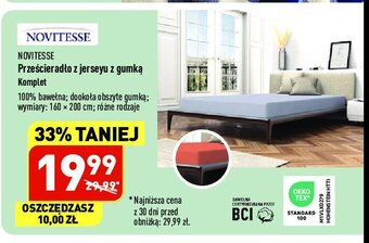 ALDI Prześcieradło z jerseyu 160 x 200 cm oferta