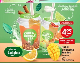 Żabka Kubek z bubble tea tutti frutti oferta